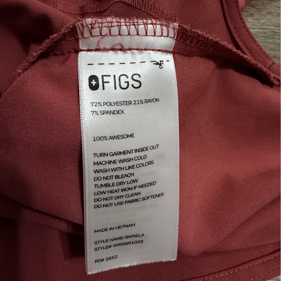 Figs Women's Rose Track Pants and Top Set - Picture 6 of 10